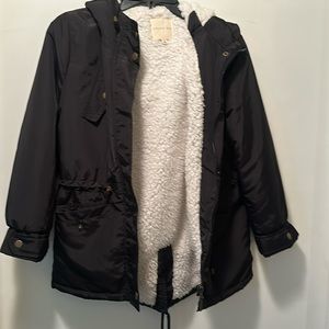 Girls Copper Key warm winter coat with hood